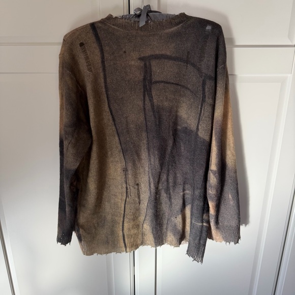 R13 portrait painting Artistic Sweater cashmere - Picture 7 of 10